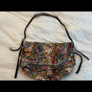 Jimmy Choo floral snakeskin large bag